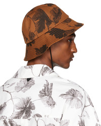 Erdem Brown Legge Bucket Hat