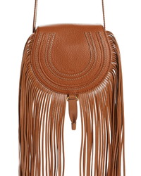 Chloé Small Marcie Fringe Leather Saddle Bag