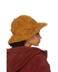 Sjyp Brown Wool Hairy Hat