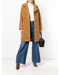 Stand Faux Shearling Coat