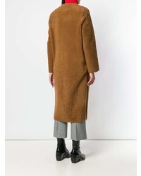 Inès & Marèchal Ins Marchal Single Breasted Shearling Coat