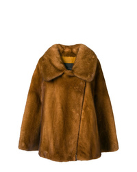 Blancha Fur Zipped Coat