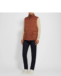 Loro Piana Storm System Quilted Shell Hooded Gilet