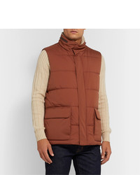 Loro Piana Storm System Quilted Shell Hooded Gilet
