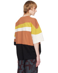 Dries Van Noten Orange Striped T Shirt