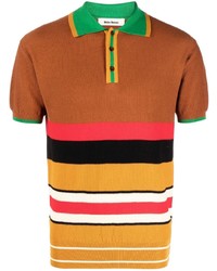 Wales Bonner Striped Polo Shirt