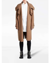 Burberry Knitted Wool Cashmere Wrap Coat