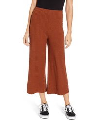 All in Favor Ribbed Crop Wide Leg Pants