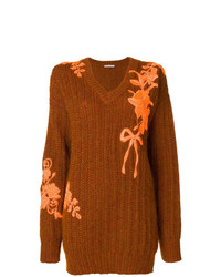 Christopher Kane Oversized Embroidered Sweater