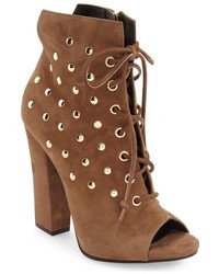 Tobacco Lace Ankle Boots