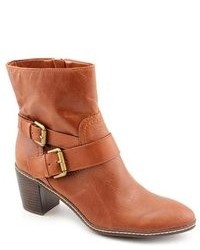 ANNE Klein Ak Billing Brown Leather Fashion Ankle Boots Uk 65