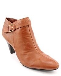 Bandolino Frenchy Brown Leather Fashion Ankle Boots Newdisplay