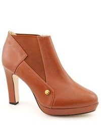 Be & D Mackenzie Brown Leather Fashion Ankle Boots Newdisplay