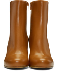 Maison Margiela Brown Leather Ankle Boots