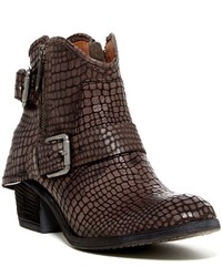 Donald J Pliner Dalis Buckle Ankle Embossed Leather Boot
