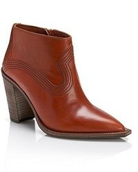 Hugo Boss Eleanor Structured Leather Ankle Boots