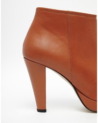 Ganni Gabrielle Texas Leather Ankle Boot