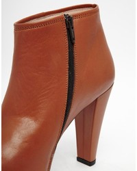 Ganni Gabrielle Texas Leather Ankle Boot