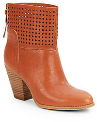 Nine West Hippy Chic Laser Cut Leather Ankle Boots