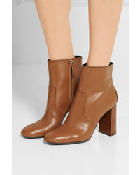 Tod's Leather Ankle Boots Light Brown