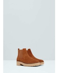 Mango Outlet Leather Ankle Boots