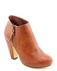 Lopezzz Brown Faux Leather Fashion Ankle Boots Uk 8