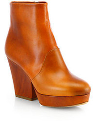 Maison Margiela Leather High Heel Ankle Boots