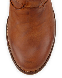 Steve Madden Steven By Spunkk Leather Ankle Boot Cognac