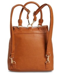 Sole Society Dixon Faux Leather Backpack Beige