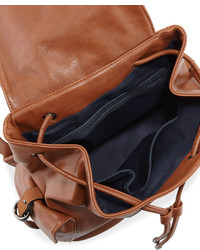 Cynthia Rowley Kyle Faux Leather Flap Backpack Nutmeg