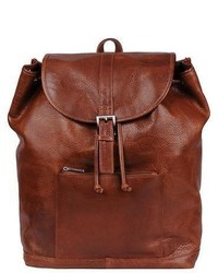 Wilsons Leather Rugged Leather Backpack Brown