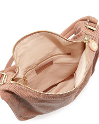 See by Chloe Bluebell Perforated Leather Hobo Bag Nougat