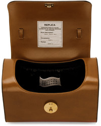 Maison Margiela Brown Leather Duffle Bag