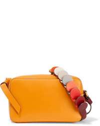 Anya Hindmarch Circle Mini Leather Shoulder Bag Saffron