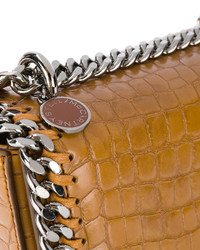 Stella McCartney Crocodile Embossed Falabella Box Shoulder Bag