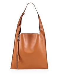 Elena Ghisellini Estia Leather Zip Hobo Bag