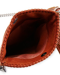 Stella McCartney Falabella Tassel Fringe Shoulder Bag Brandy