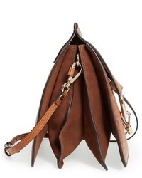 Chloé Faye Croc Embossed Leather Shoulder Bag