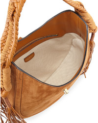 Altuzarra Ghianda Small Leather Hobo Bag Teak