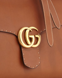Gucci Marmont Large Leather Top Handle Bag Cuir