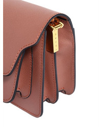 Marni Mini Trunk Saffiano Leather Shoulder Bag