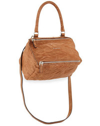 Givenchy Pandora Small Leather Shoulder Bag Caramel