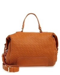 Sole Society Paxley Woven Faux Leather Satchel