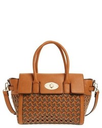 Sole Society Posey Woven Faux Leather Winged Satchel