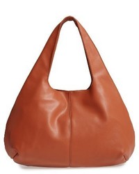 Sole Society Rouge Faux Leather Hobo Brown