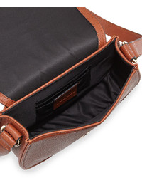 Neiman Marcus Tassel Faux Leather Saddle Bag Saddle