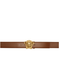 Versace Brown Leather Palazzo Belt