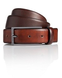Hugo Boss Calamo Leather Belt Dark Orange