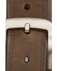 Shinola Double Stitch Leather Belt