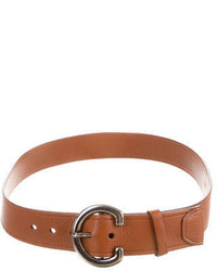 Prada Leather Buckled Belt